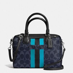 Coach Blue and Aqua Satchel